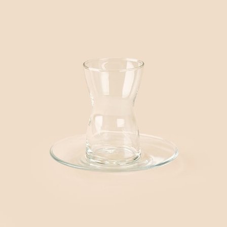 Paşabahçe Irmak 6 Kişilik 12 Parça Çay Takımı - Şeffaf - 130 ml