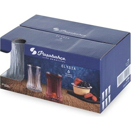 Elysia 12 Parça Çay Seti, 6 Adet Elysia + 6 Adet Aurora Çay Tabağı