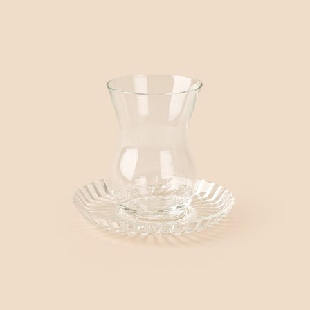 Paşabahçe Beykoz 6 Kişilik 12 Parça Çay Takımı - Şeffaf - 145 ml