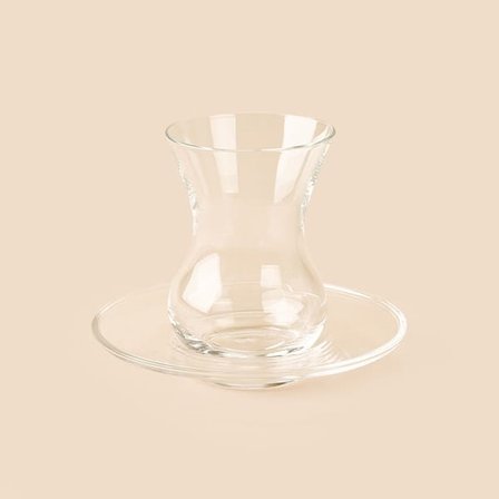 Paşabahçe Beykoz 6 Kişilik 12 Parça Çay Takımı - Şeffaf - 135 ml