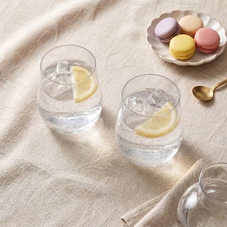 Paşabahçe Drop Crystallin 2'li Meşrubat ve Su Bardağı - Şeffaf - 342 ml