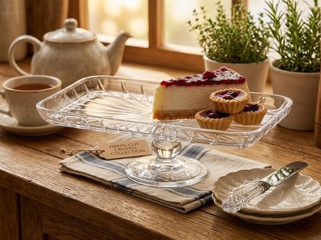 Elegant Ayaklı dikdörtgen bölmeli servis tabağı 1 adet.