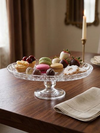 ELEGANT AYAKLI OVAL BÖLMELİ SERVİS TABAĞI