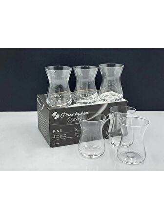 Paşabahçe 22715 El İmalatı Crystallin Fine Çay Bardağı 6'lı