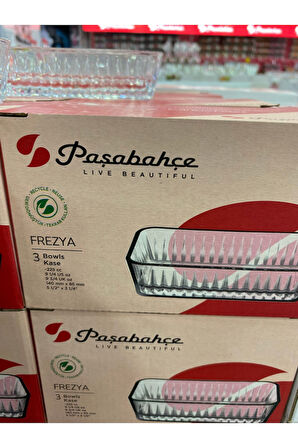 Paşabahçe Frezya 530323 Servis Tabağı 3 Lü