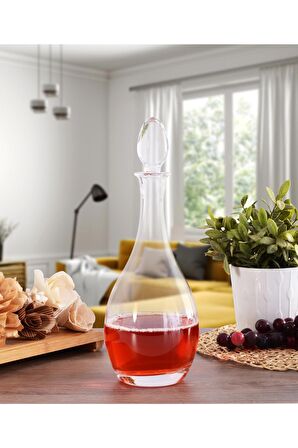 Karaf şişe cam kapaklı 1,5 litre