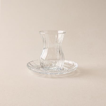Paşabahçe Bouquet 6 Kişilik 12 Parça Çay Takımı - Şeffaf - 175 ml 