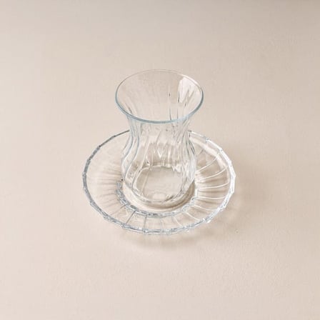 Paşabahçe Bouquet 6 Kişilik 12 Parça Çay Takımı - Şeffaf - 175 ml 