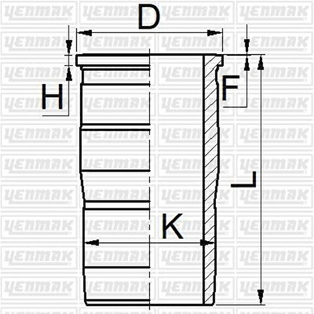 Volvo Truck Silindir Gomlek+orıng Volvo Fh13 360-400-440 / Fm13 360-400-440 / Euro 4-5 ( Dxi13-D13c-D13a-Dh12 ) - Yenmak 52-06088-000