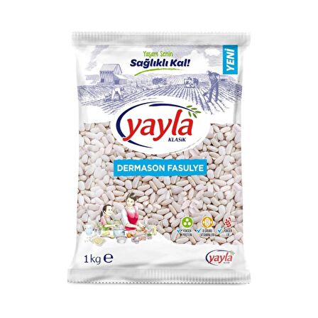 Yayla Dermason Fasulye 1000 gr x 12 Adet