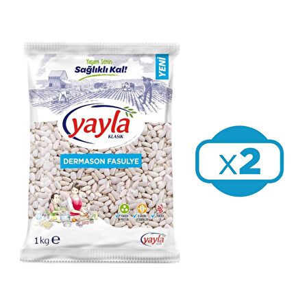 Yayla Dermason Fasulye 1000 gr 2 li