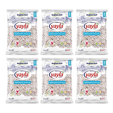 Yayla Dermason Fasulye 1000 gr x 6 Adet