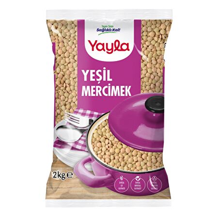 Yayla Yeşil Mercimek 2 Kg