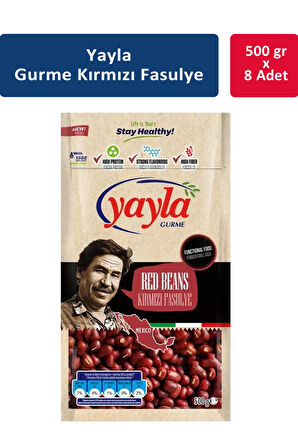 Yayla Gurme Kırmızı Fasulye 500 gr x 8 Adet