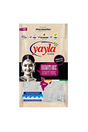 Yayla Basmati Pirinç 500 gr x 4 Adet