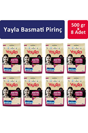 Yayla Basmati Pirinç 500 gr x 8 Adet