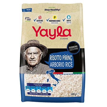 Yayla Gurme Risotto Pirinç 500 gr x 4 Adet