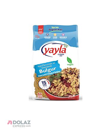 Yayla Gurme Fit Yeşil Mercimek Domates Bulgur 360 Gr