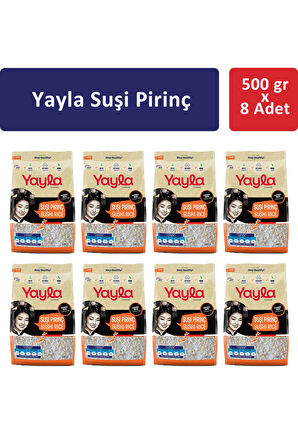 Yayla Suşi Pirinç 500 gr x 8 Adet