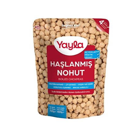 Yayla Gurme Haşlanmış Nohut 700 Gr. (2'li)