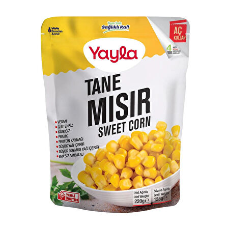 Yayla Tane Mısır 220 gr x 12 Adet