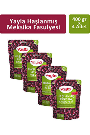 Yayla Haşlanmış Meksika Fasulyesi 400 gr x 4 Adet