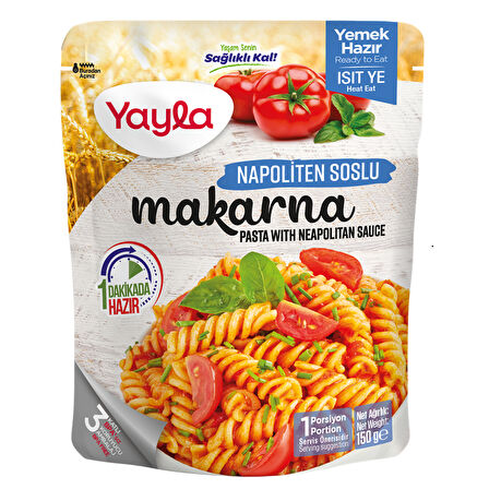 Yayla Yemek Hazır Napoliten Soslu Makarna 150 gr