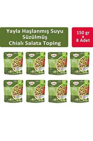 Yayla Haşlanmış Suyu Süzülmüş Chialı Salata 150 gr x 8 Adet