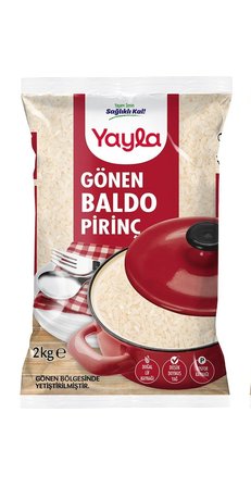 Yayla Bakliyat Gönen Baldo Pirinç 2 kg 2 li