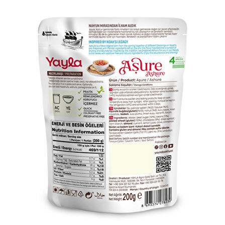 Yayla Tatlı Hazır Aşure 200 gr