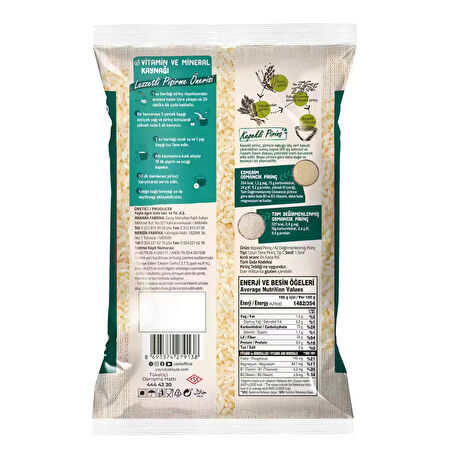 Yayla Esmerim Osmancık Pirinç 1 kg