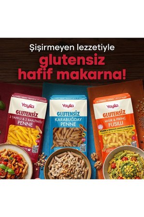 Yayla Glutensiz Vegan Diyet Makarna 3X400 Gr 3 Lü Karma Paket