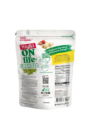 Yayla Onlife Beyaz Çikolatalı Antep Fıstıklı ve Çilekli Granola 200 g x3