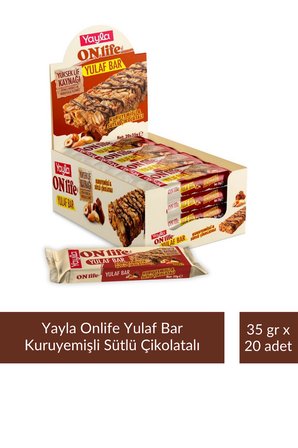 Yayla Çikolata Desenli Kuruyemişli Yulaf Bar 35 gr x 20 Adet