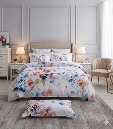 ÇİFT KİŞİLİK NEVRESİM TAKIMI PAMUK SATEN GRANEDE