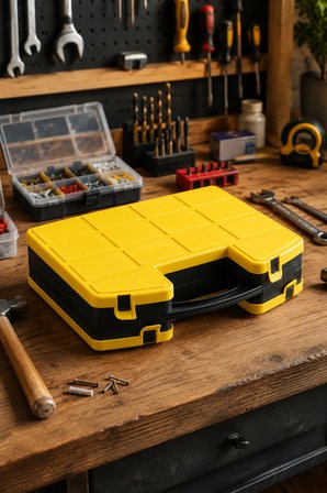 Porsima L-00560 Combo Takım Çantası Çift Taraflı Çok Bölmeli Organizer Kutu (73 karakter)