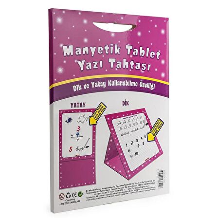 MANYETİK TABLET YAZI TAHTASI - PEMBE