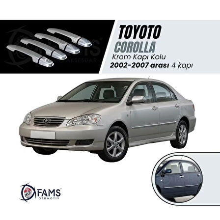 Toyota Corolla Krom Kapı Kolu 4 Kapı 2002-2007 P. Çelik