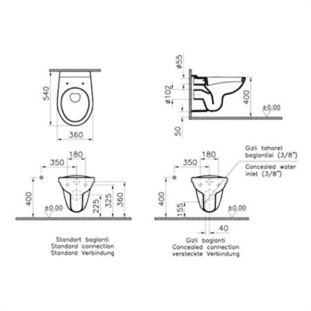 Norm 101 Asma Klozet 6855L003-1066