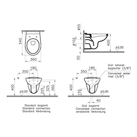 Norm 101 Asma Klozet 6855L003-1066