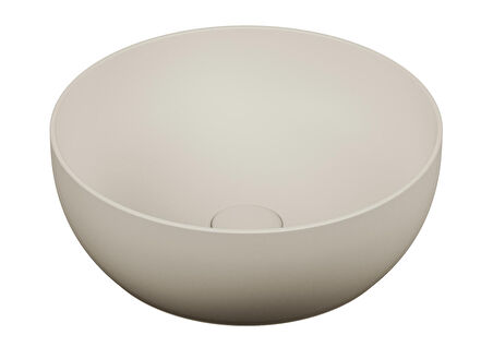 VitrA Outline Yuvarlak Çanak Lavabo, 40 cm, Mat Bej