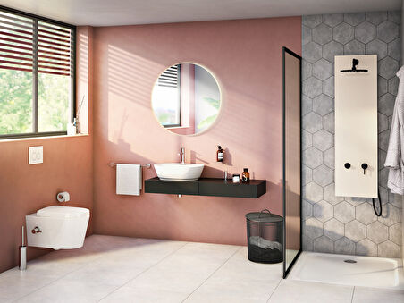 VitrA Geo 7428B003-0001 Oval Çanak Lavabo, 55 cm, Beyaz