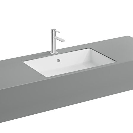 VitrA Nuo 7434B003-1082 Dikdörtgen Tezgah Altı Lavabo, 60 cm, Beyaz