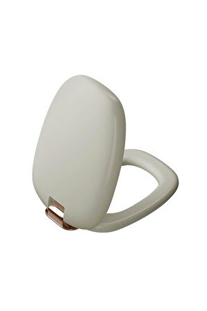 VitrA Plural 126-020-029 Klozet Kapağı, Yavaş Kapanır, Kolay Çıkabilir, Bakır - Mat Bej