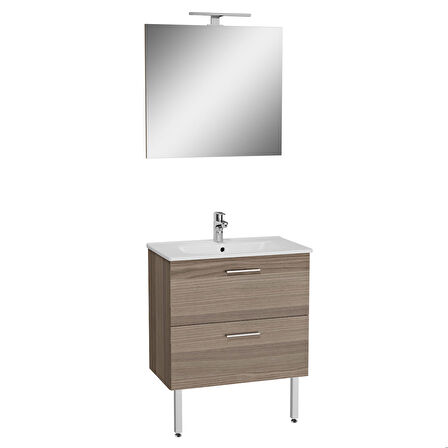 VitrA Mİa 66101 Banyo Dolabı Seti Çekmeceli, Ayaklı, 70 cm, Cordoba