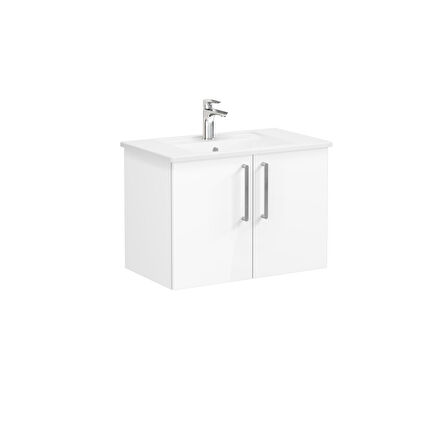 VitrA Root Flat 66390 Lavabo Dolabı, Kapaklı, Parlak Beyaz, 80 cm