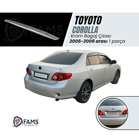 Toyota Corolla Krom Bagaj Çıtası 2006-2009 Ve Üzeri P.çelik