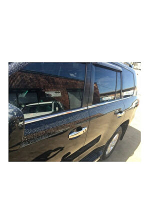 Toyota Land Cruiser 200 Uyumlu Krom Cam Çıtası 6 Prç. 2007 Ve Üzeri Paslanmaz Çelik