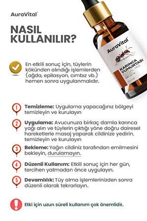 Karınca Yumurtası Yağı 30 Ml %100 Doğal – Tüy Azaltıcı, Epilasyon Sonrası Cilt Bakım Yağı