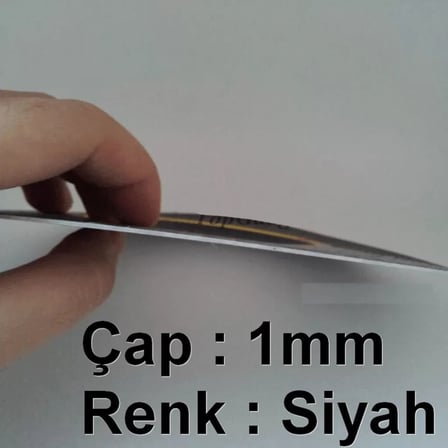 1mm | 1MT Çift Taraflı Bant Ekran Cam Kasa Kapak Yapıştırma-SİYAH